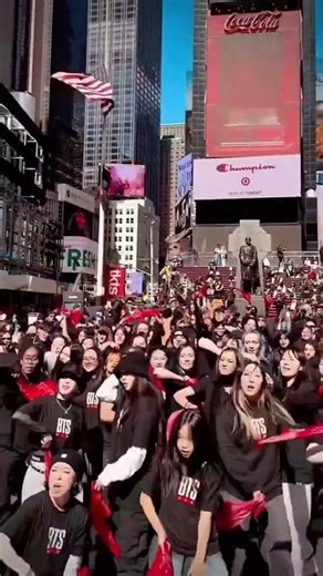 BTS Flash Mob time square March 14th 2026💜 #bts#youtubeshorts#youtubeviralvideo#youtubeviralshort 💜💜