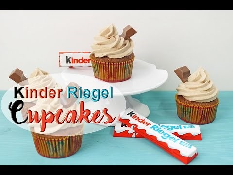Kinderriegel CUPCAKES backen | Schoko Cupcakes mit Kinderriegel Creme selber machen