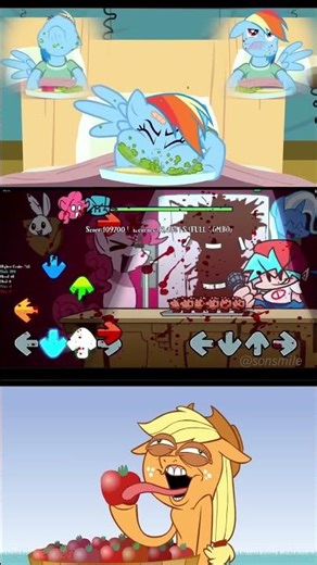 Chow Down with Rainbow Dash & AppleJack - FNF Pony Mod - Friday Night Funkin' Mobile Fun #fnf #fn...