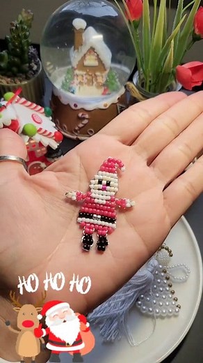 73K views · 1.2K reactions | We continue the Christmas Collection  Santa Claus  ✨ Want to make beautiful pieces like this? Click on the link and secure your favorite beads. ! https://temu.to/k/e5hyls5acny #cristhmas #handmade #dıy #keychain #artesanato #pendant #santaclaus #natal #jewelry | Dsanbiju | Facebook