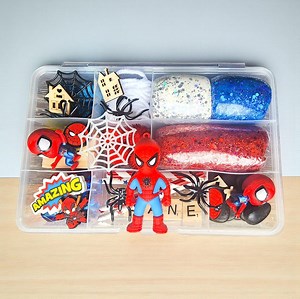 Spider Superhero Playdough Kit, Superhero Sensory Play Bin, Prek Playdough Craft, Kids Birthday Gift, Pretend Play Slime, Kid Christmas Gift - Etsy