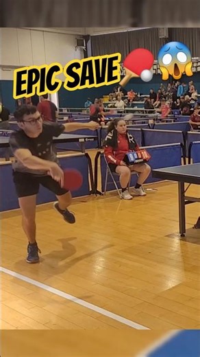 epic save😱🏓🤯 #tabletennis #pingpong