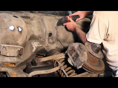 How to remove rubberized undercoating on an older Mercedes part 1
