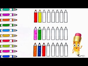 Fun & Easy Colored crayons for Kids | Learn Colors