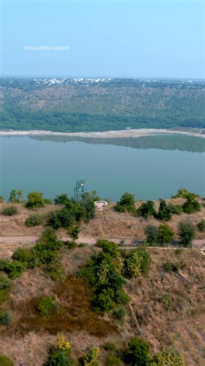 Almost a perfectly circular shape, Lonar Lake looks otherworldly—and in a way, it is. Some scientists believe a massive asteroid created this crater 50,000 years ago, leaving behind a rare ecosystem where both saltwater and freshwater coexist. #IndiaFromAbove is now streaming on Disney . | National Geographic History