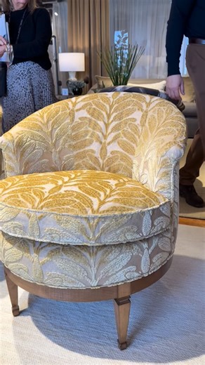 The sun is back out, and we are still dreaming of this beautiful sunshine room Cheri featured from the @thibaut_1886 showroom | Carolina Fabric and Interiors
