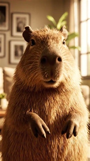 Capybara sounds so nice, as he purrs #capybara #funny #cute #asmr