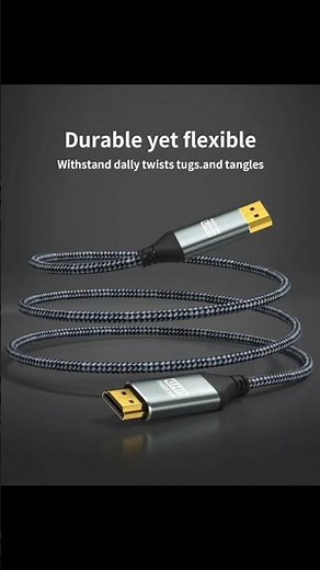 4K DisplayPort to HDMI Cable, Uni-Directional Cord DP 1.2 Computer to HDMI 1.4 Screen Cable