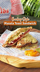 Craving the iconic flavours of Mumbai's street food? Dive into our Bombay Style Masala Toastie sandwich recipe – savour the crunchy exterior and the spicy masala filling in every bite. 🥪 Ingredients: For filling 5-6 Potatoes, boiled 1 tbsp Oil 1 tsp Mustard Seeds 1 tsp Asafoetida/Hing 1 sprig Curry Leaves Coriander, chopped Salt For sandwich 4 slices of Bread Butter Green chutney Potato filling Onion slices Beetroot slices Capsicum slices Tomato slices Chaat masala Nylon Sev, to garnish #bombay