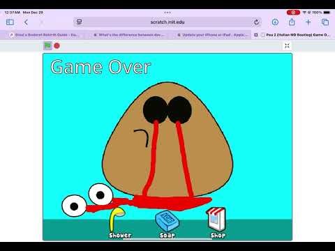 Pou 2 (Italian MD Bootleg) game over