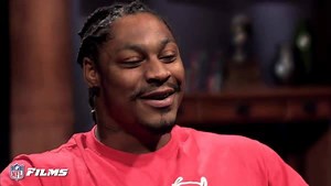 2.6M views · 33K reactions | "Just a little baby stiff arm."  Beast Mode breaking down the Beast Quake and keeping it  〰️ Wishing Marshawn Lynch a very happy birthday! #BeastMode | NFL Films | Facebook