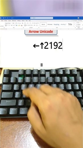 How to Type Arrow Symbols Using Unicode | Unicode Tricks #short