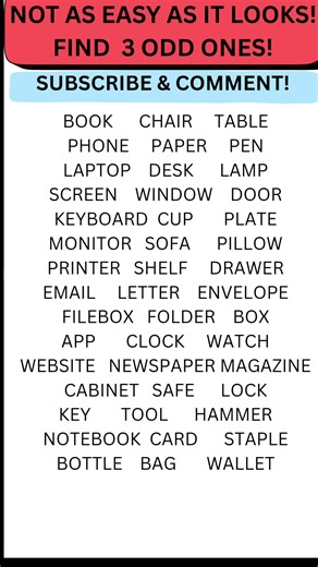 Find 3 Odd Ones Out | Visual Puzzle Short. #shorts #puzzle #mindchallenge