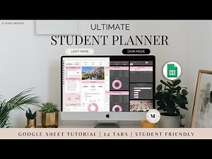 Student planner google sheets video instruction Marchborns