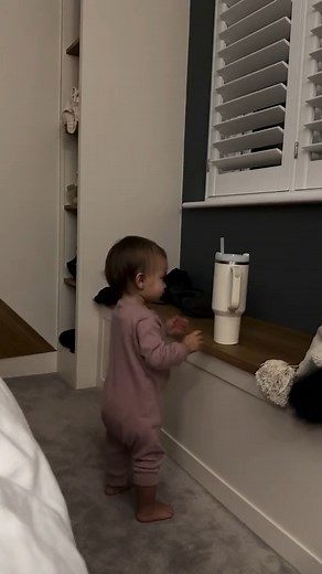 5.2K views · 51 reactions | When your Stanley Cup is as big as you 藍 my one year old is as obsessed with it as we all are 藍 #stanleycup #stanley #waterbottle #fyp #cutebaby #baby #viral #trending | Ferne McCann | Facebook