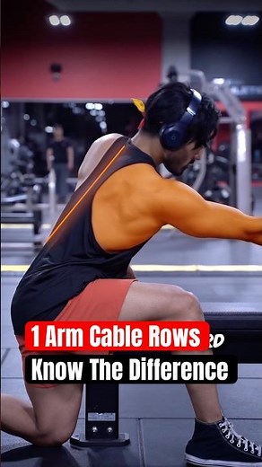 1 Arm Cable Rows: Know The Difference ⚠️ #back