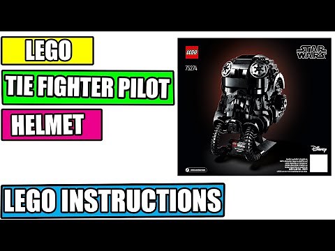 LEGO Instructions: How To Build TIE FIGHTER PILOT HELMET – 75274 (Star Wars)