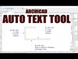 How to Use ArchiCAD Auto Text Tool | Quick Tutorial for Architects