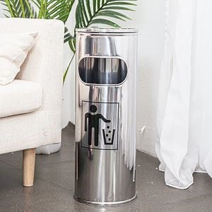 [Hot Item] Outdoor Indoor Stainless Steel Waste Container Garbage Bin