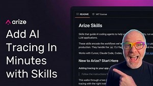 Arize Skills: Add Instrumentation Tracing to Your AI App with Claude Code, Copilot, or Cursor | Jim Bennett