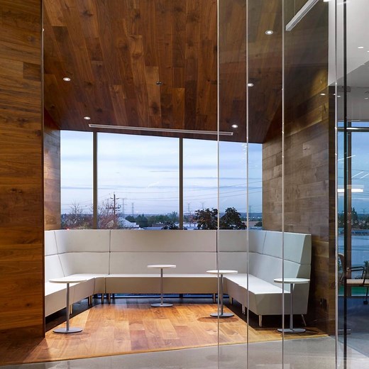 River lounge seating and tables by Global Furniture Group create places to bring people together for collaborative and connected work: http://bit.ly/2ATiewn | Interior Design Magazine