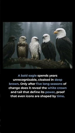 The Bald Eagle’s Secret Transformation — 5 Years to Become a Symbol! 🦅✨