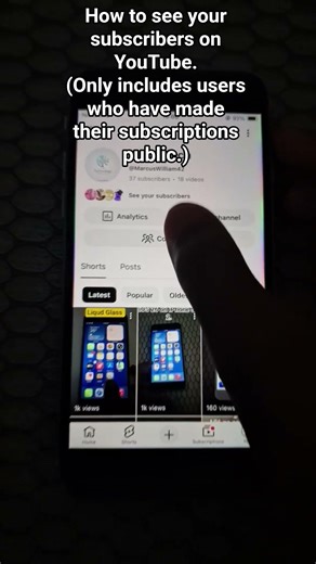 How to see your subscribers on Youtube. #subscribers