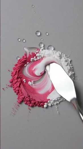 💗 + 🤍 = 🌸 Pink + White = Light Pink! Satisfying Color Mixing