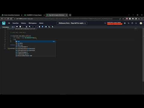 CalculatedFieldValue usage | GlideDateTime() | GlideDuration() | subtract | getDayPart() |ServiceNow