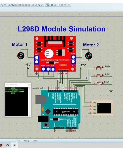 How to use Arduino Uno and L298 with Buttons #arduinoproject #arduinotutorial #arduino #arduinouno