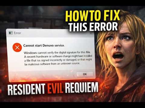 How To Fix “Cannot Start Denuvo Service” | Resident Evil Requiem
