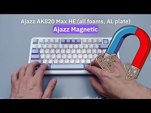 Budget gaming keyboard with magnetic switches! | Ajazz AK820 Max HE | sound test