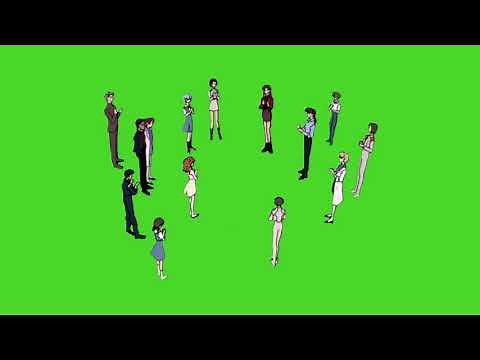 Omedetou Clapping Greenscreen | Neon Genesis Evangelion