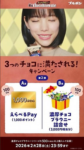 【公式】ブルボン 濃厚チョコブラウニー「チョコの口」篇 15秒