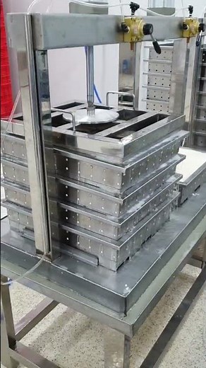 single cylinder multilayer Pneumatic Tofu cheese Forming & Pressing Machine presser press demo