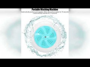 Review: Portable Mini Ultrasonic Washing Machine, Travel Size Turbo Cleaner, Green