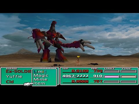 Final Fantasy VII - Yuffie kills Ruby Weapon while sleepwalking