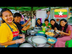🇲🇲 A glimpse into real Yangon life — vibrant street markets and lively weekend vibes