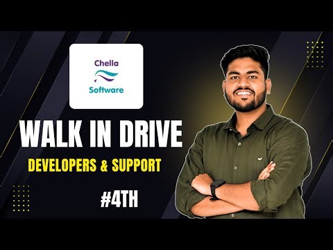 Chella Software Walk-in Drive 2025 | Spring boot walk in drive | java walk in drive