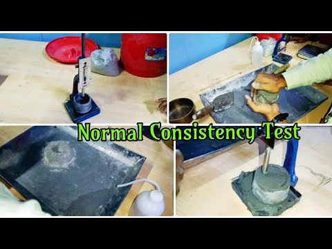 ##Determination of Normal Consistency of cement paste by Vicats apparatus II Practical