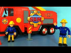 Fireman Sam Toys Unboxing Deluxe Jupiter by Simba | Fire Truck Brandweerman Sam