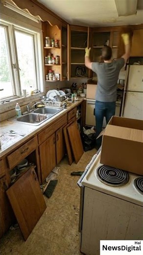 I Built My Dream Kitchen! 🛠️✨ | Wood & Quartz DIY Reveal #Shorts