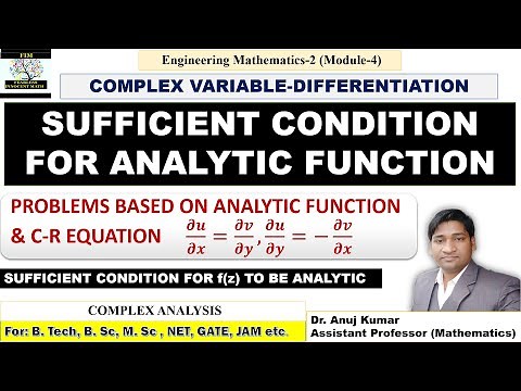 Analytic Function Examples | Sufficient Condition for CR Equations | Analytic Function QUESTIONS