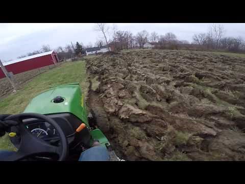Plowing with the John Deere 2520 compact tractor