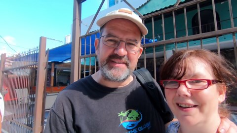 We're at the Panama Canal - Miraflores Locks - Full time Lapse