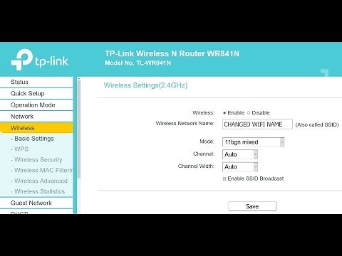 How To Change WIFI Name in TP Link Router