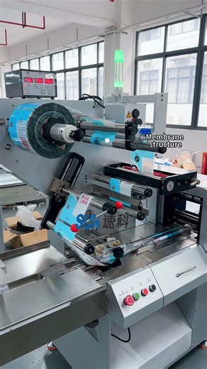 Ultimate Pharma Blister Packing Line. Feeder + Pillow Packager + Inkjet Coder #packingmachine