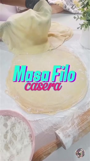 🙏MASA CASERA FILO💫 Creador: @recetasmay sabes para que puedes utilizar la masa filo perfecta? Dessde cero aprenderas a realizar una masa filo muy fina, suoer fácil. ✅️Ingredientes: •400 GR HARINA •1 CDTA SAL •80 ML ACEITE DE COCINA •200 ML LECHE ENTERA •8 ML VINAGRE BLANCO #masafilo #masacasera #recetas faciles #recetasfaciles #recetas #masas #postresirresistibles #postresfaciles #recetaspasteleria #pasteleras