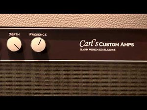 Carl's Custom Amps BLONDE CPC-20 combo amp demo with Gretsch White Panther
