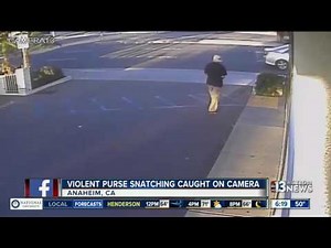 Violent purse snatching caught on camera